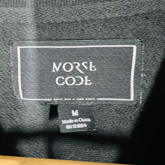 Morse Code Clothing Pocket Tee Black Casual Short Sleeve Modal Stretch - M - Picture 4 of 4